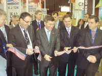 U.S. Ambassador to France Charles Rivkin and U.S. Assistant Secretary of Commerce for Economic Development John Fernandez cut the ribbon to the U.S. Pavilion at Pollutec, the world's leading conference and trade show focusing on sustainable business.