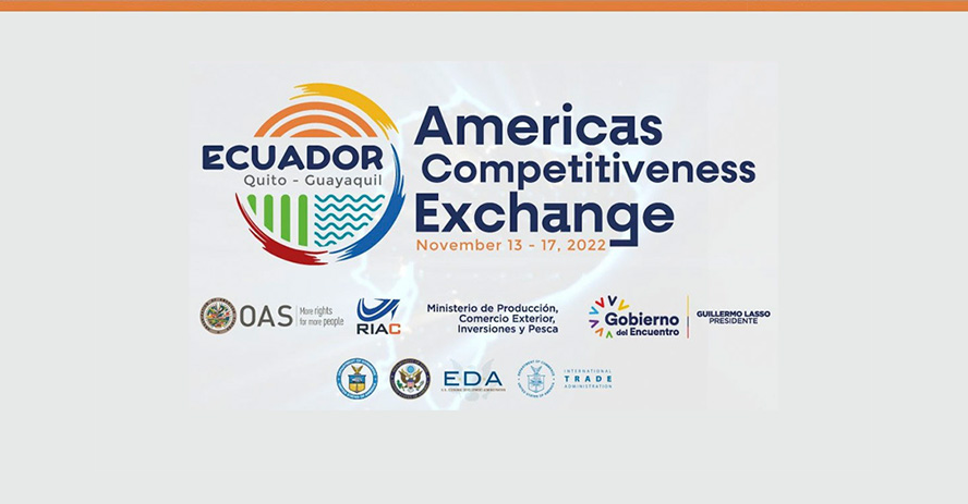 Ecuador hosted the 15th America’s Competitiveness Exchange (ACE) from November 13-17, convening leaders from more than 20 countries and a diverse array of international organizations.