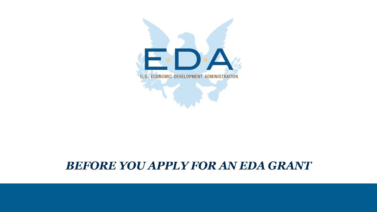 Before You Apply for an EDA Grant Webinar