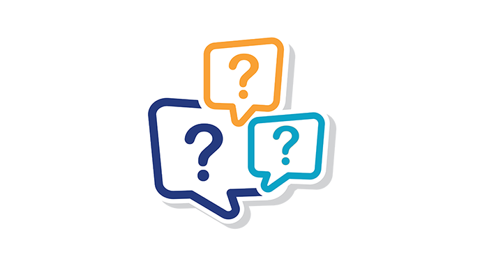 Illustration of 3 question marks